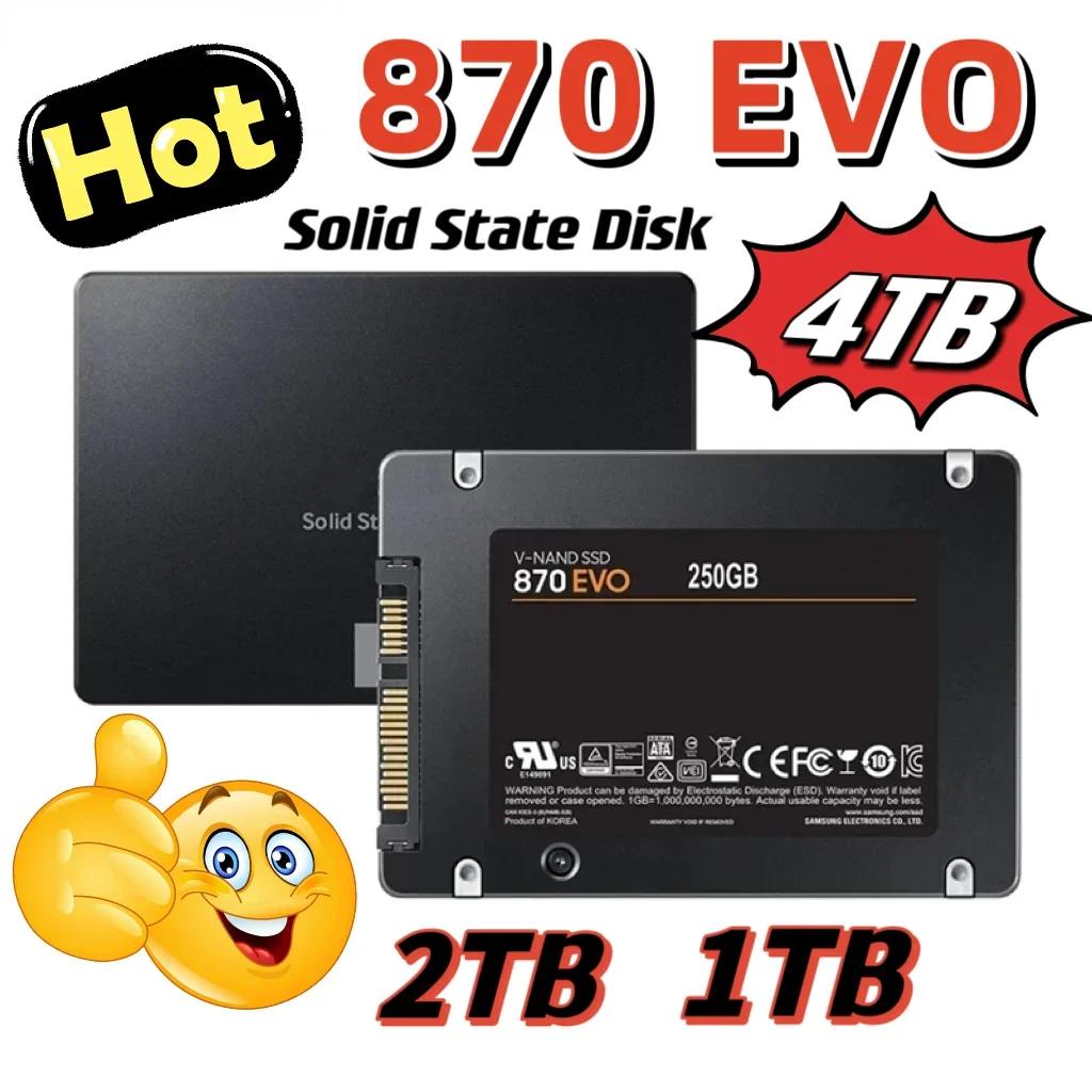 870 EVO  ָ Ʈ ̺ ϵ ũ, Sata III 2TB SSD ̺ ϵ ũ, ũ ǻ ũž ƮϿ, 4TB, 2.5 ġ